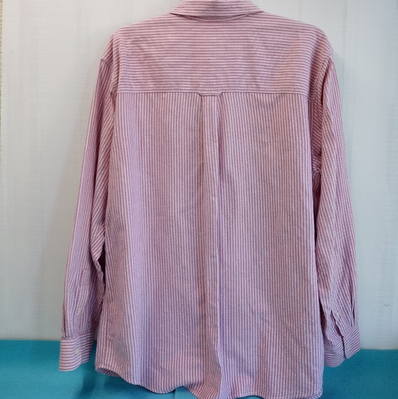 Chaps Men's Striped Shirt Pink White Size XXL - Picture 2 of 6